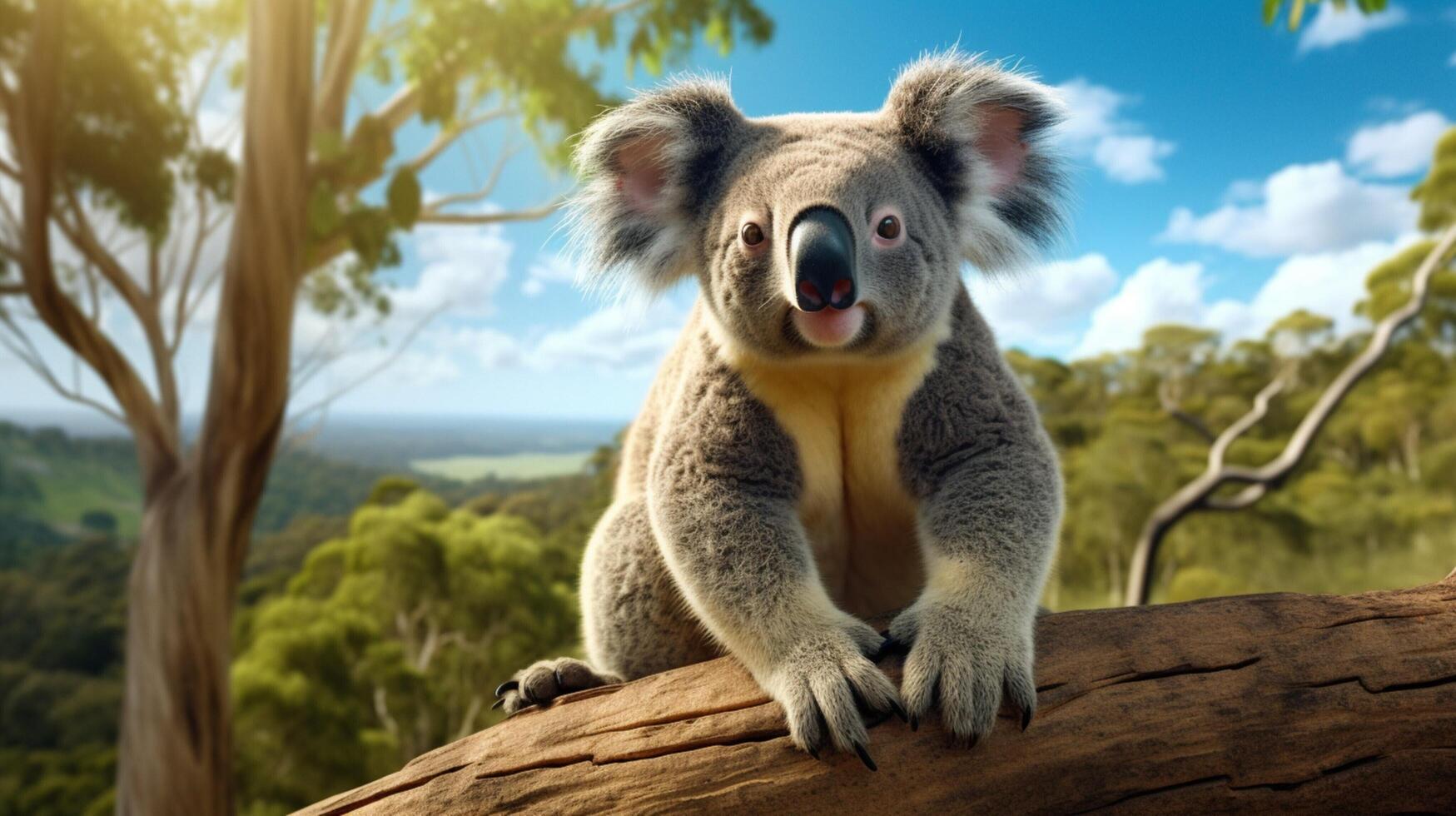 AI generated koala high quality image photo