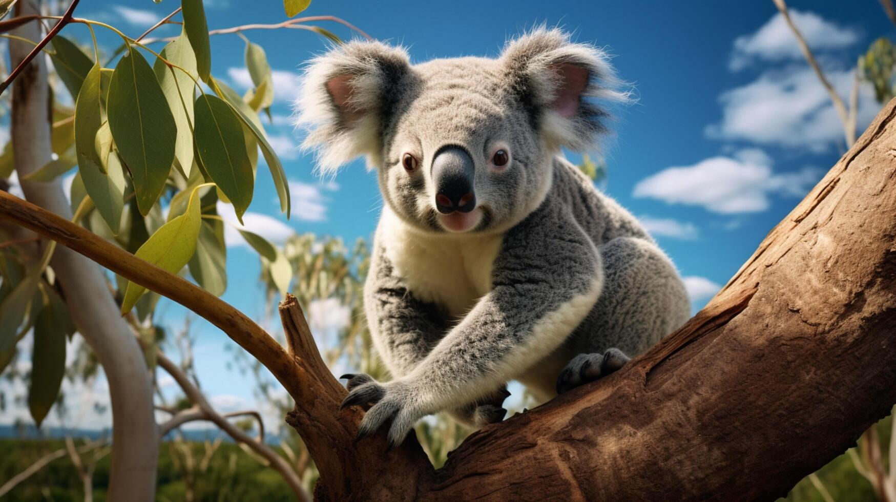 AI generated koala high quality image photo