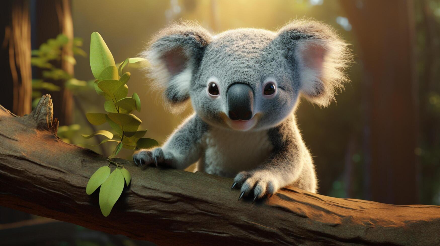 AI generated koala high quality image photo