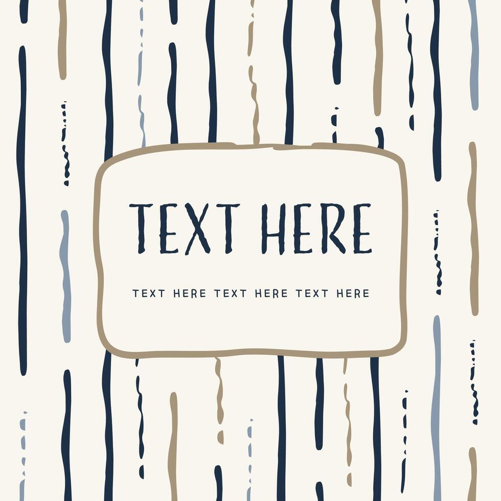 Abstract stripes with a label. Grunge background. Vector illustration.