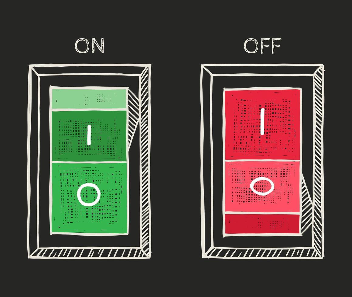 vector ilustración de un eléctrico cambiar. mano dibujado garabatear estilo.