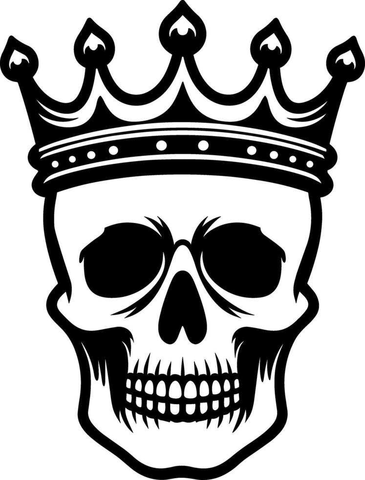 Skull Wearing Crown vector