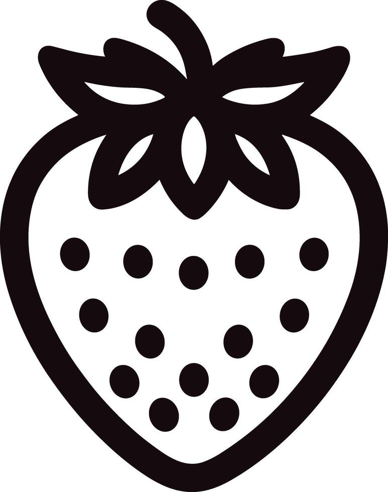 fresa baya Fruta vector