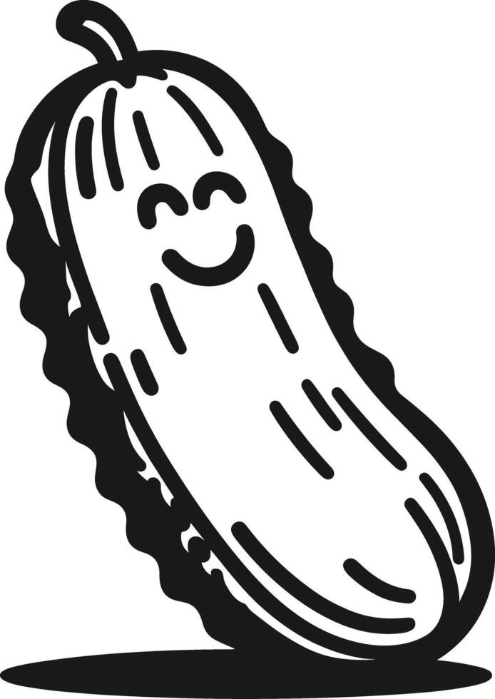 Pickle Happy Face vector