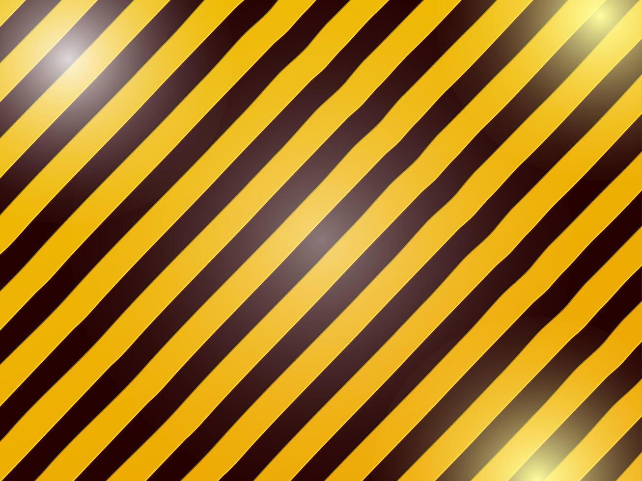 yellow and black stripes symbol of dangerous and radioactive widely used in industry vector