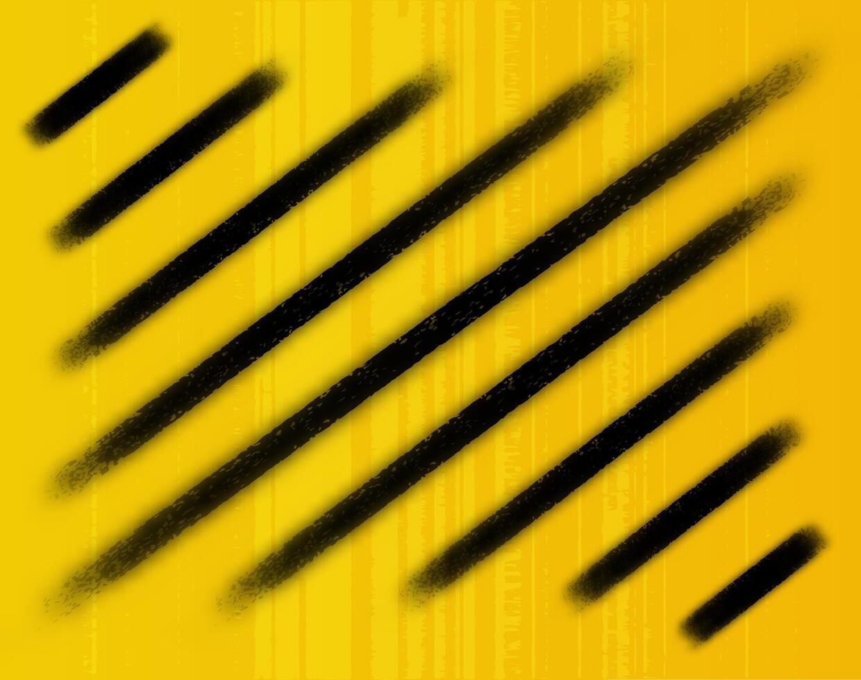 yellow and black stripes symbol of dangerous and radioactive widely used in industry vector