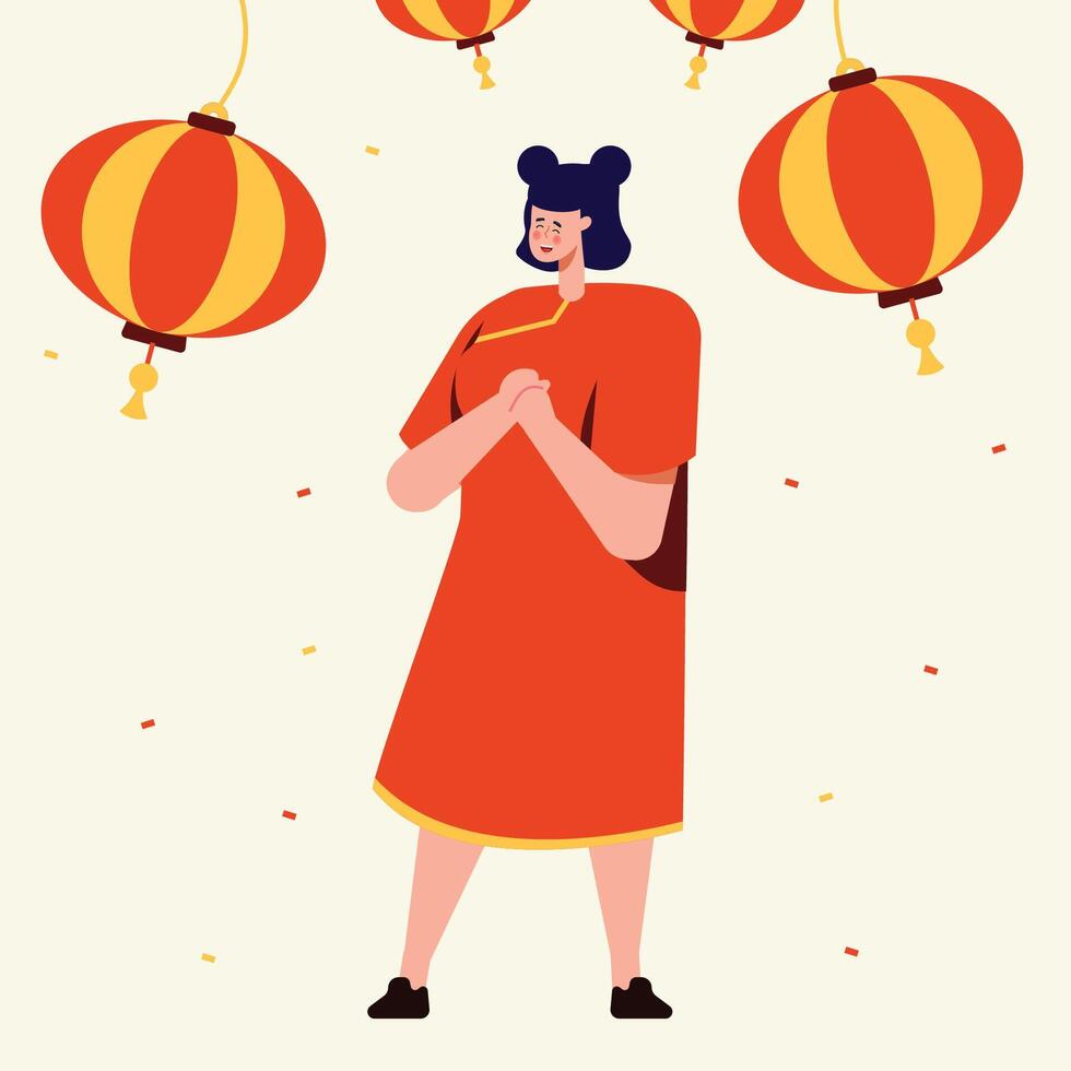 Chinese new year 2024 vector