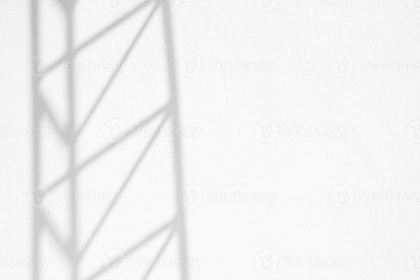 Metal Construction Pole Shadow on White Concrete Wall Texture Background, Suitable for Overlay, Product Presentation, Backdrop and Mockup. photo