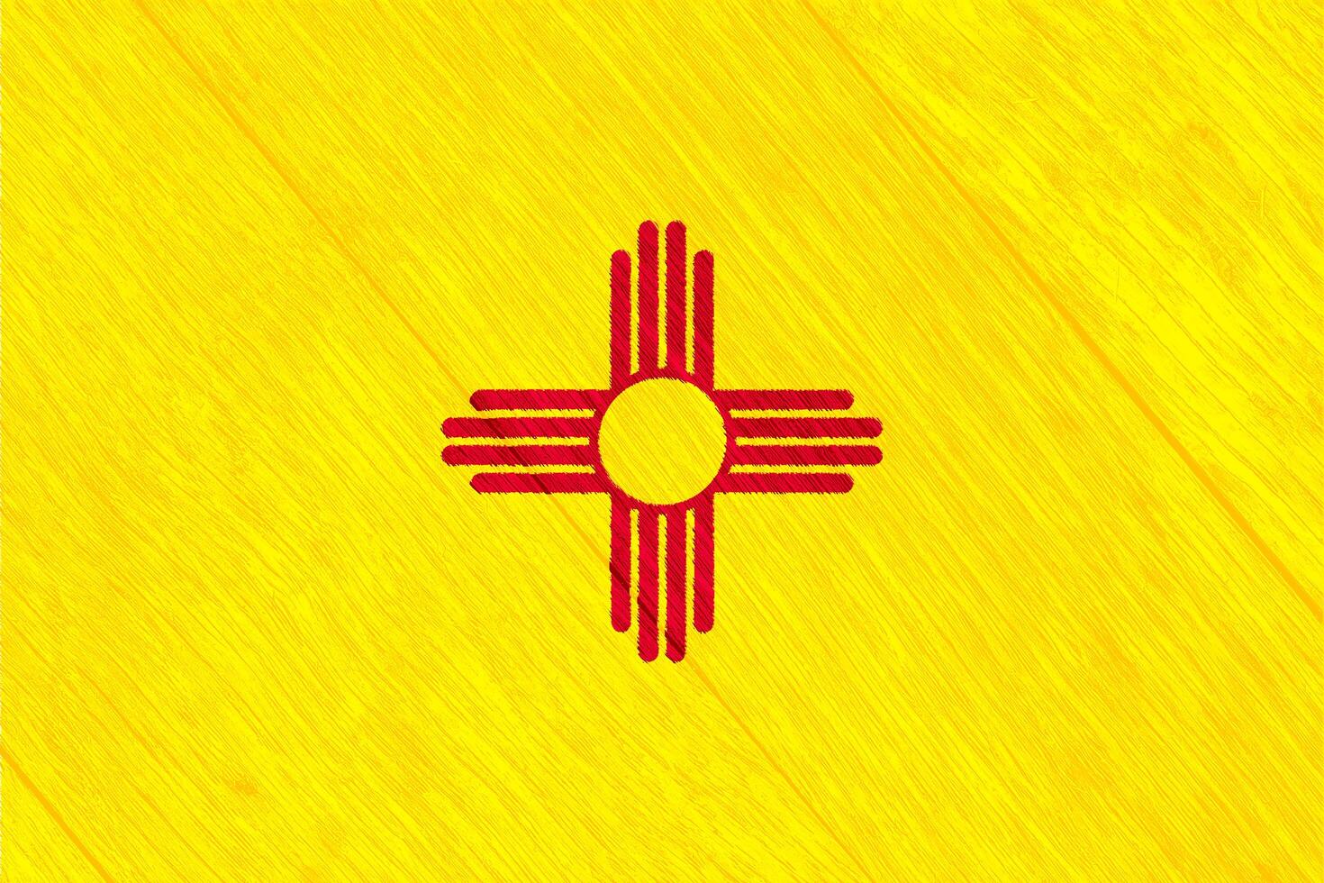 Flag of New Mexico state USA on a textured background. Concept collage. photo