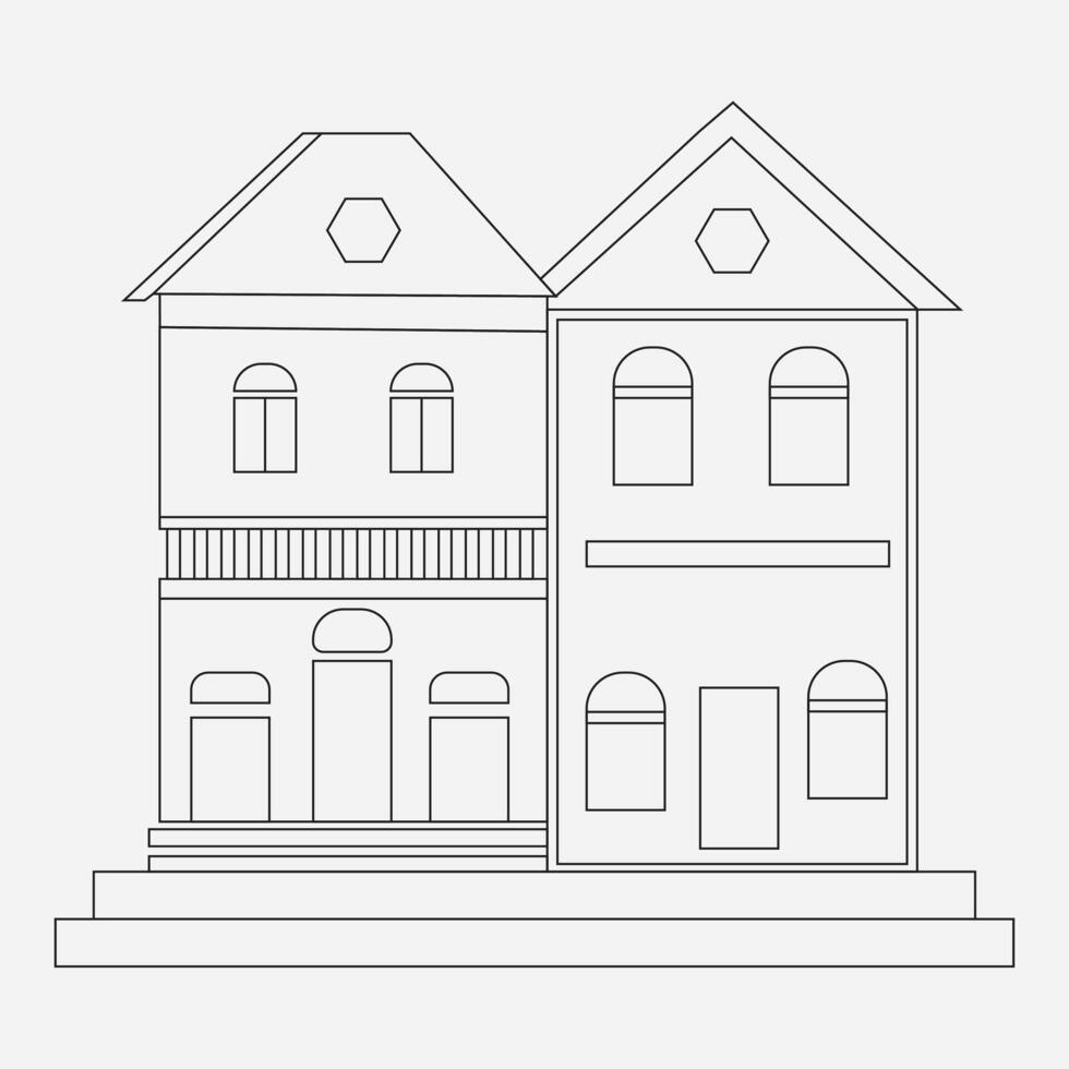 Building Desing isolated vector icon illustration eps