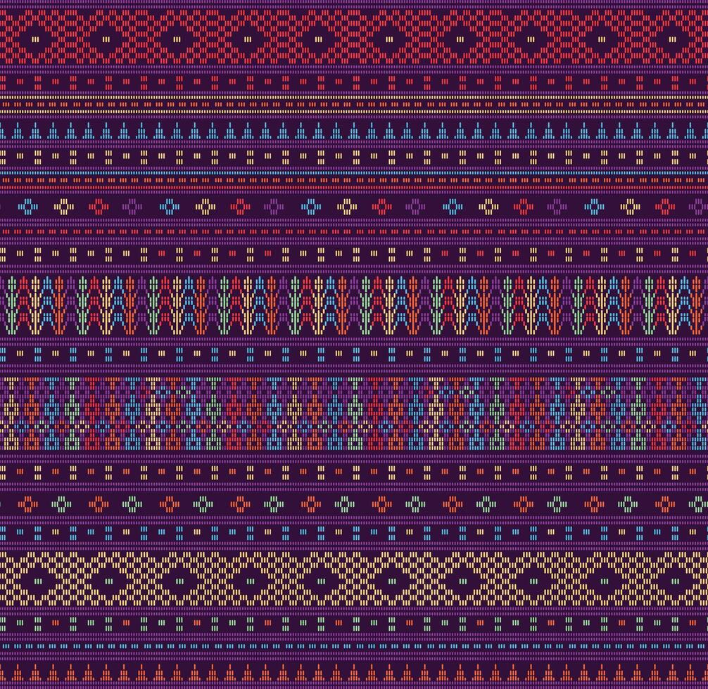 Ulos Toba traditional batik motif seamless pattern vector