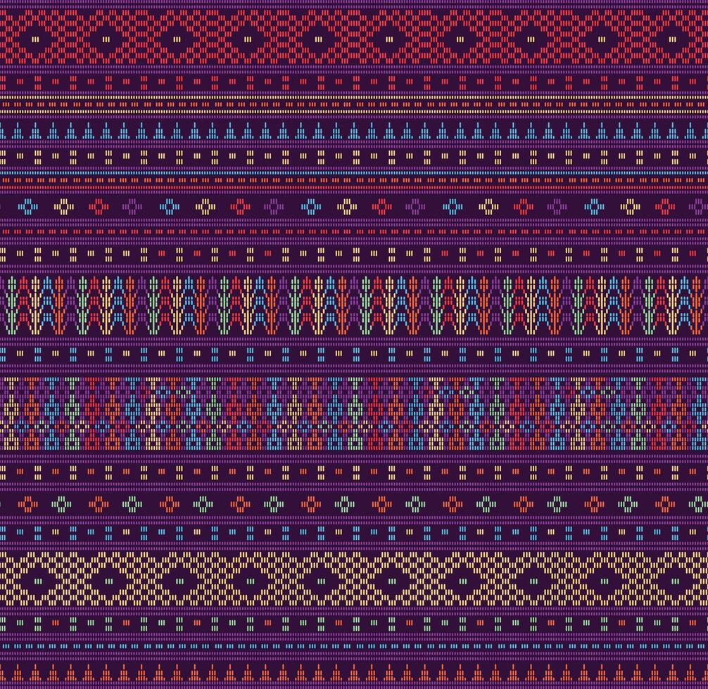 Ulos Toba traditional batik motif seamless pattern vector