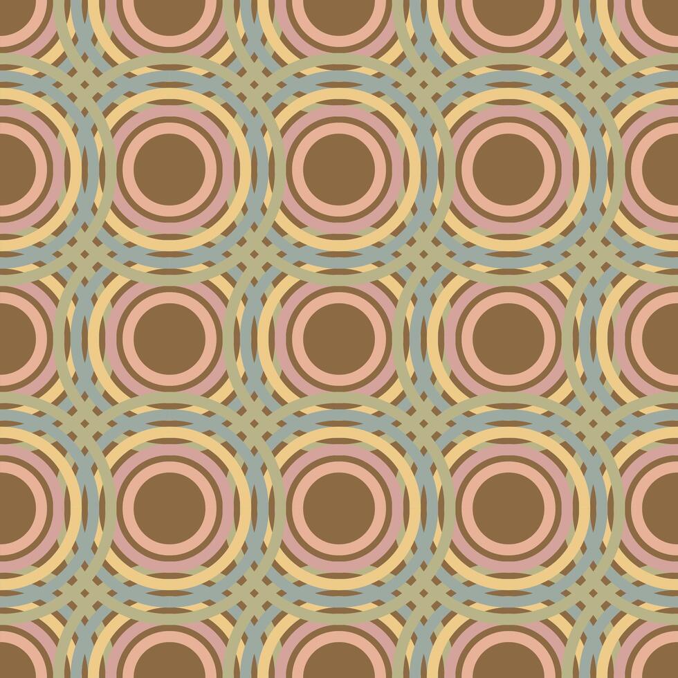 boho circle seamless geometric patterns background vector illustration