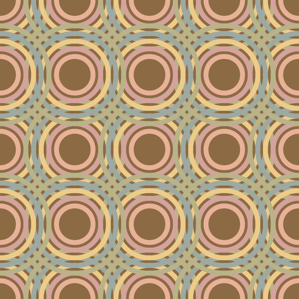 boho circle seamless geometric patterns background vector illustration