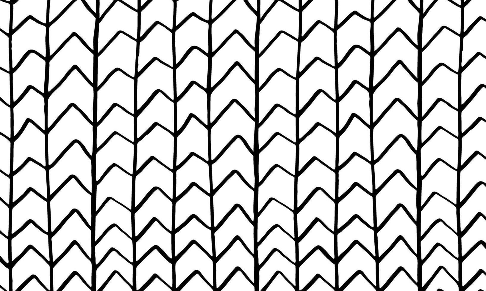 Abstract horizontal doodle background with black marker under clipping mask vector
