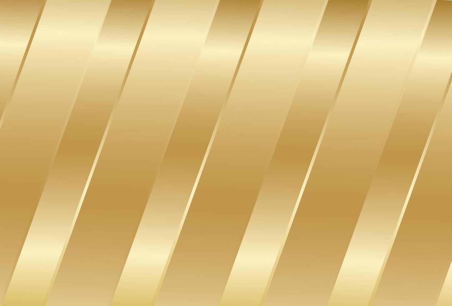 Golden background with voluminous oblique stripes vector