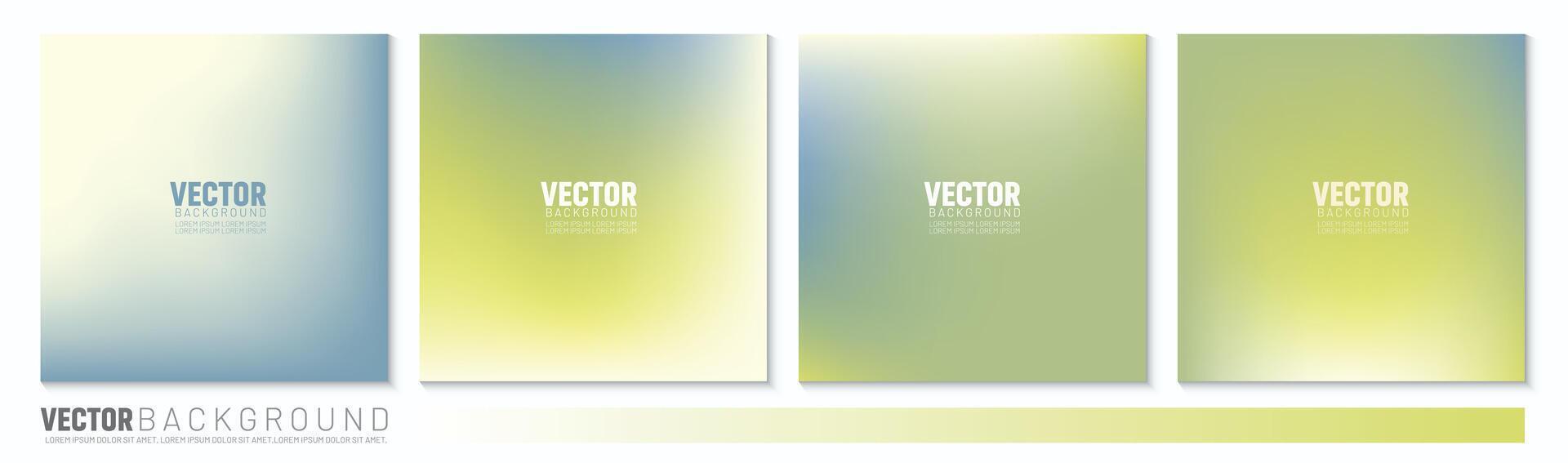 conjunto de vector amable pastel sencillo de moda gradientes azul, beige, verde, sabio, primavera, verano color para social medios de comunicación