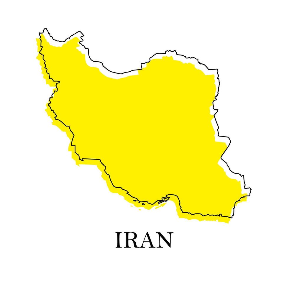 Iran Map. Iran Map Vector. Iran country map EPS vector