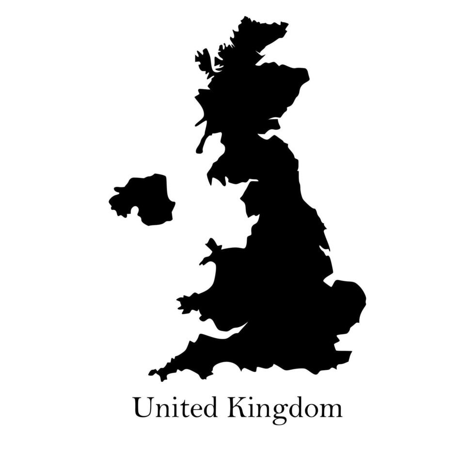 Map of United Kingdom vector