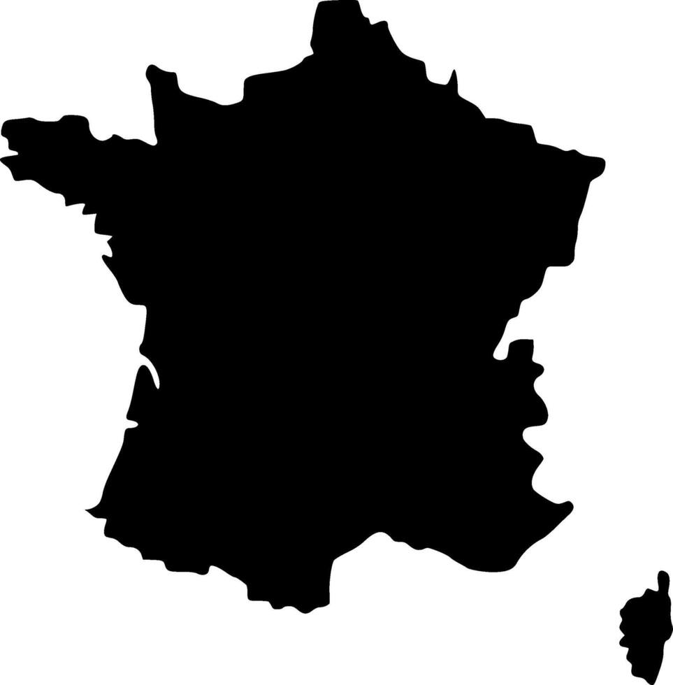 High detailed vector map - france