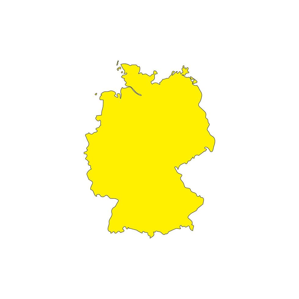 alto detallado vector mapa - Alemania