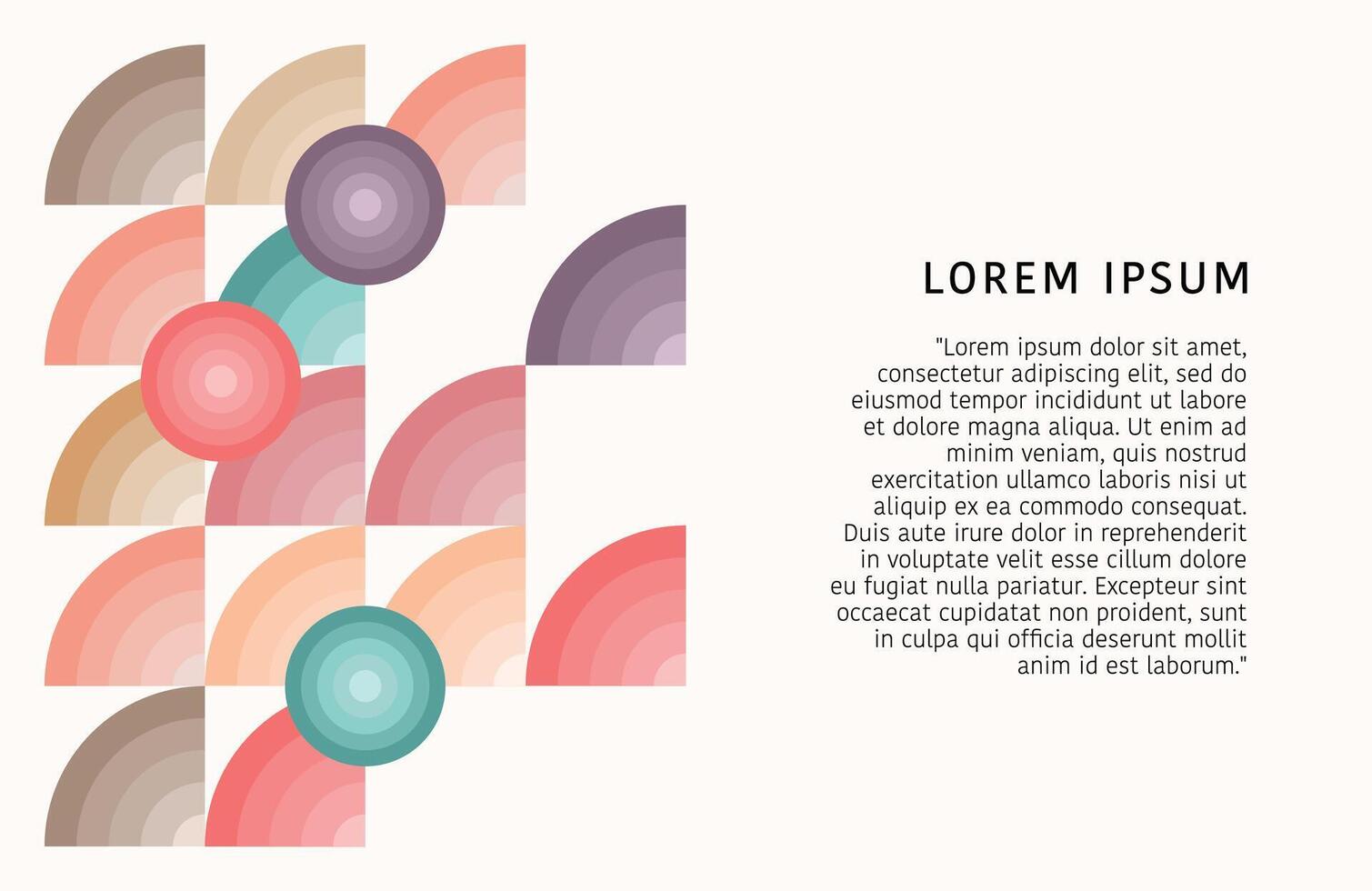 Abstract colorful geometric composition for landing page, background, website, social media, poster vector