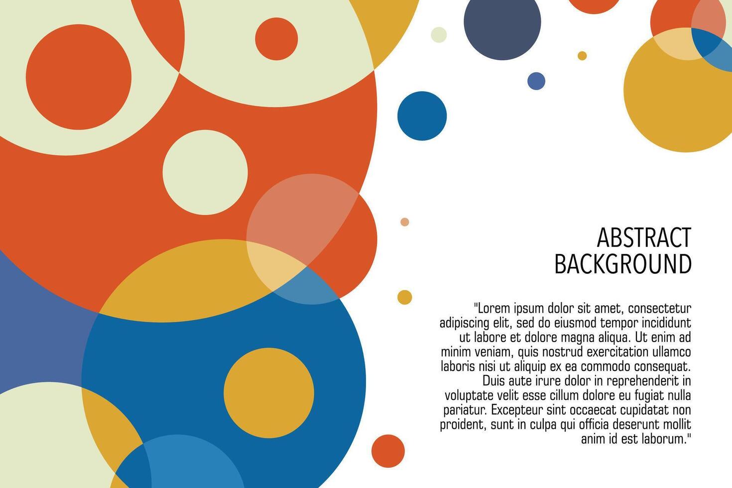 Colorful geometric abstract background with red, blue, and yellow in color vector
