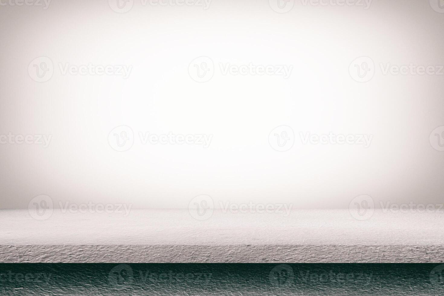 Abstract Concrete Table with Abstract White Screen Background, Suitable for Product Presentation, Mockup, and Backdrop. photo