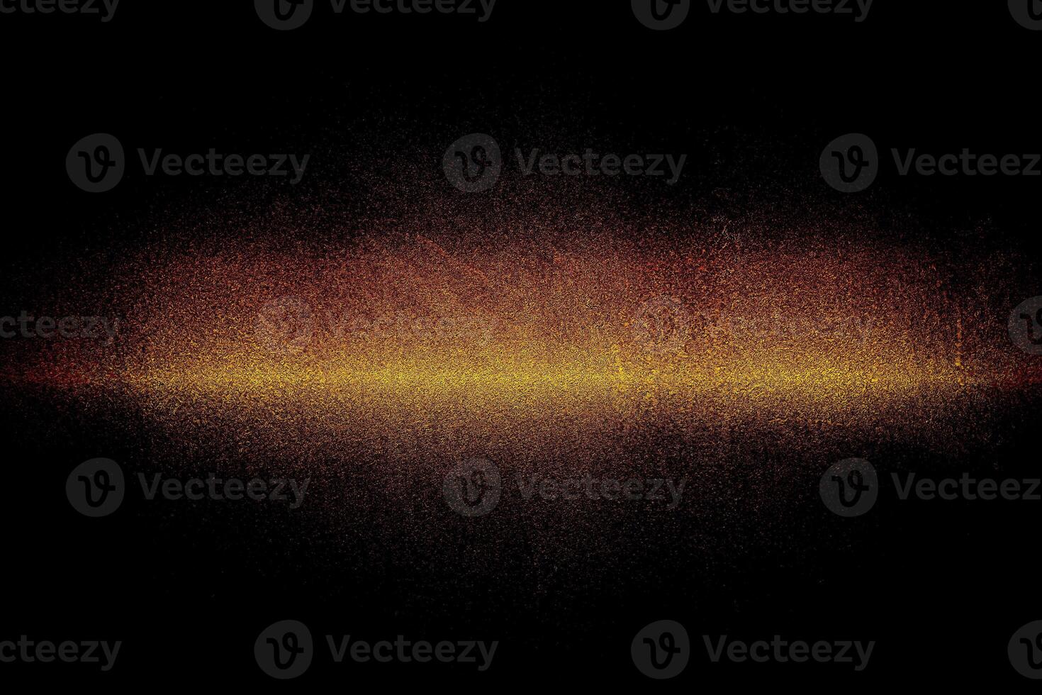 Abstract Gold Glitter on Concrete Wall in the Dark Texture Background. photo