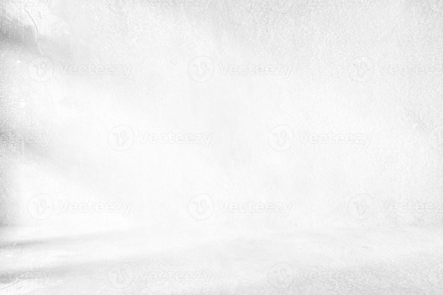 Abstract White Concrete Room Background with Beautiful Light Leak, for Product Presentation Backdrop and Mockup. photo