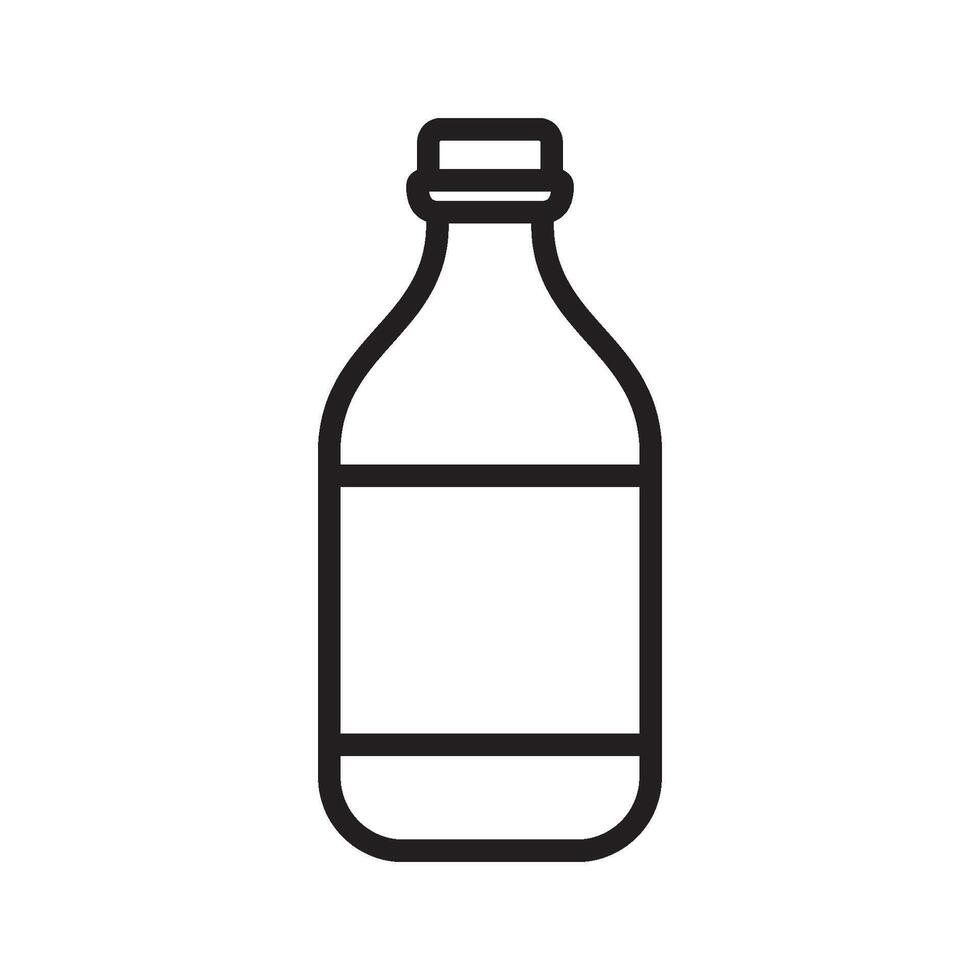 milk bottle icon design vector template