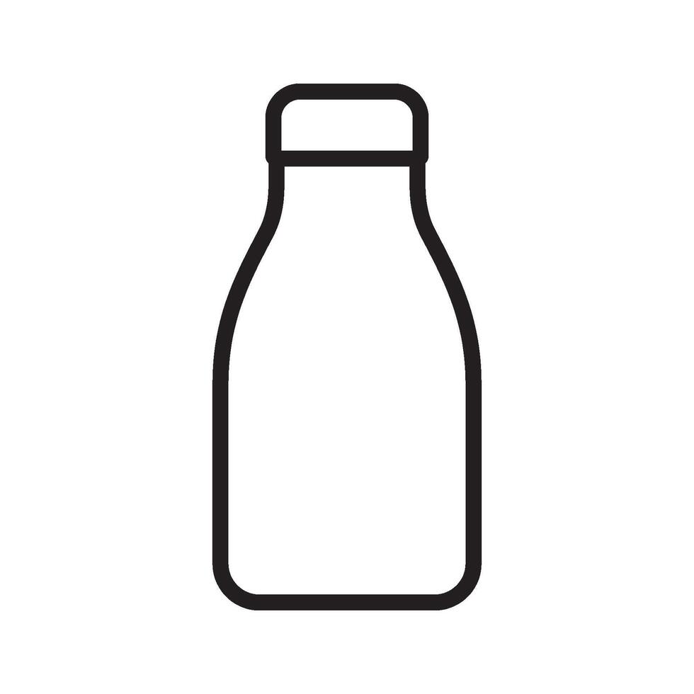 milk bottle icon design vector template