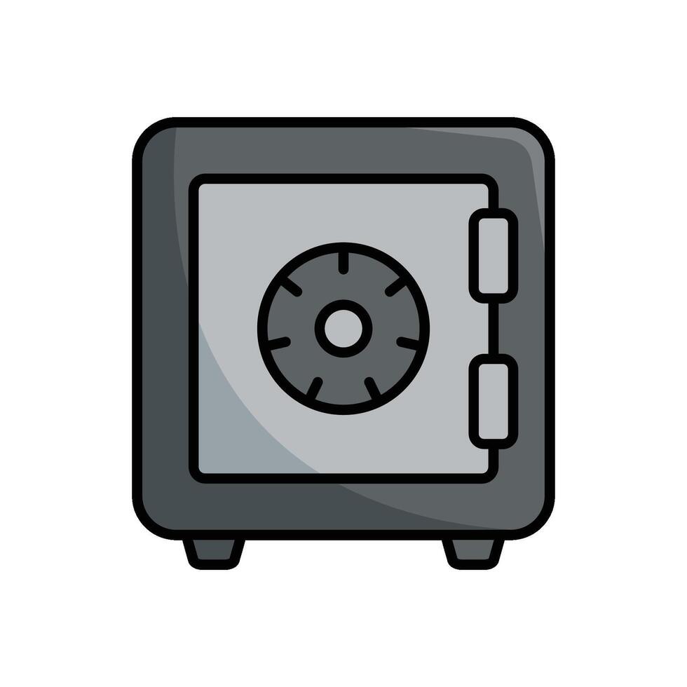 safe box icon vector design template simple and modern