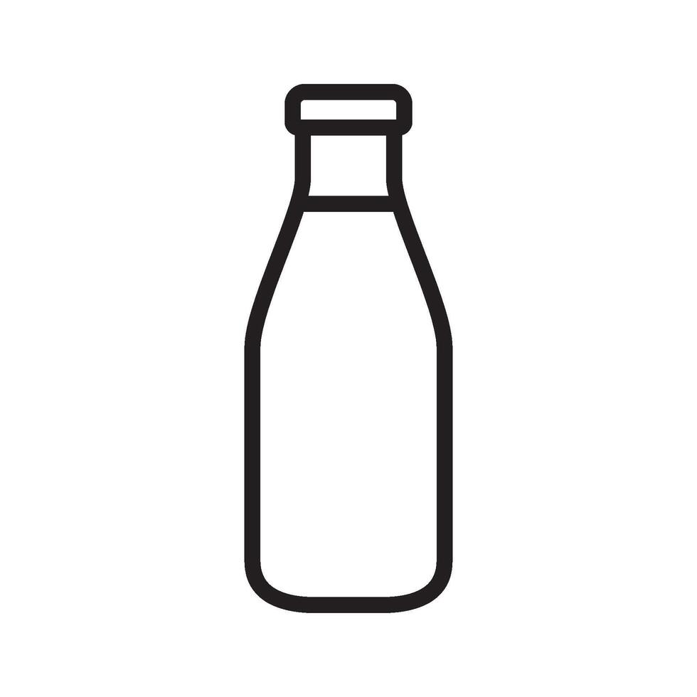 milk bottle icon design vector template