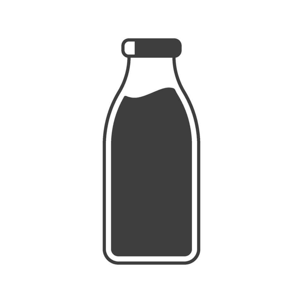 Leche botella icono diseño vector modelo