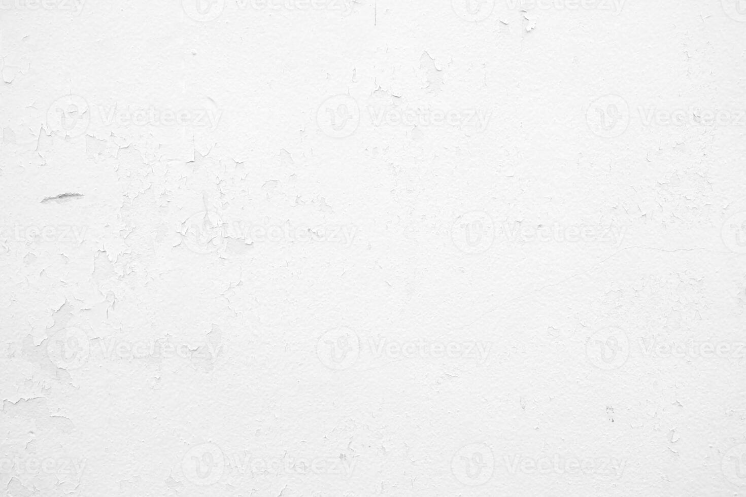 White Peeling Paint on Concrete Wall Texture Background. photo