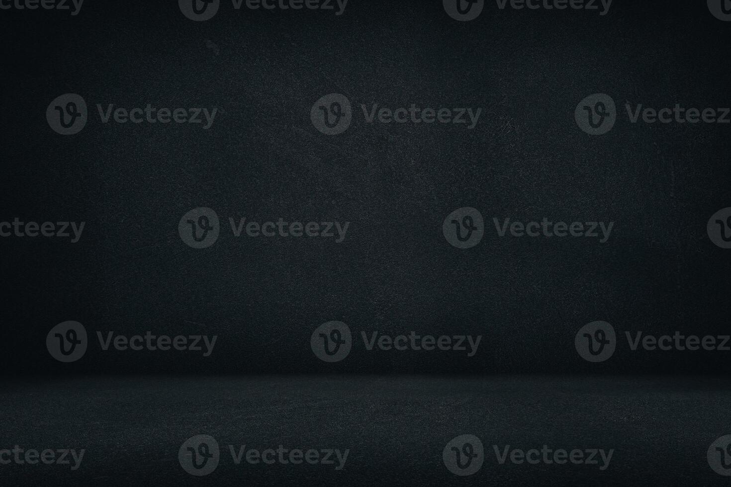 Abstract Black Rough Concrete Room Texture Background with Beautiful Light Leak, Suitable for Product Presentation, Backdrop, Mockup and Business Concept. photo