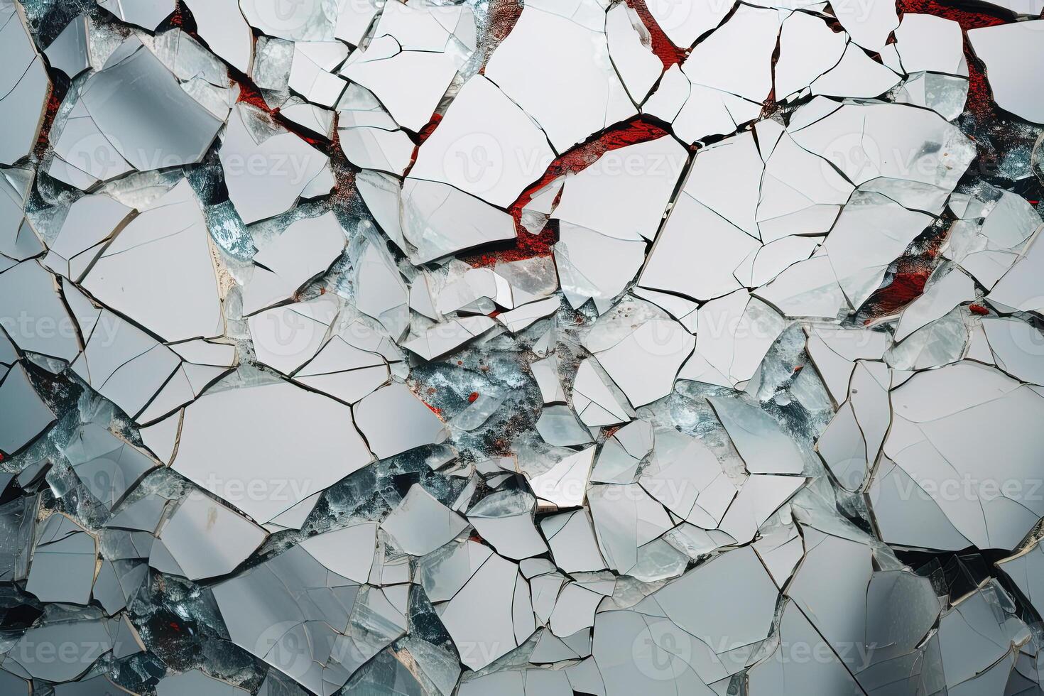 AI generated Broken plaster, marble, cracks on surface, textured background photo