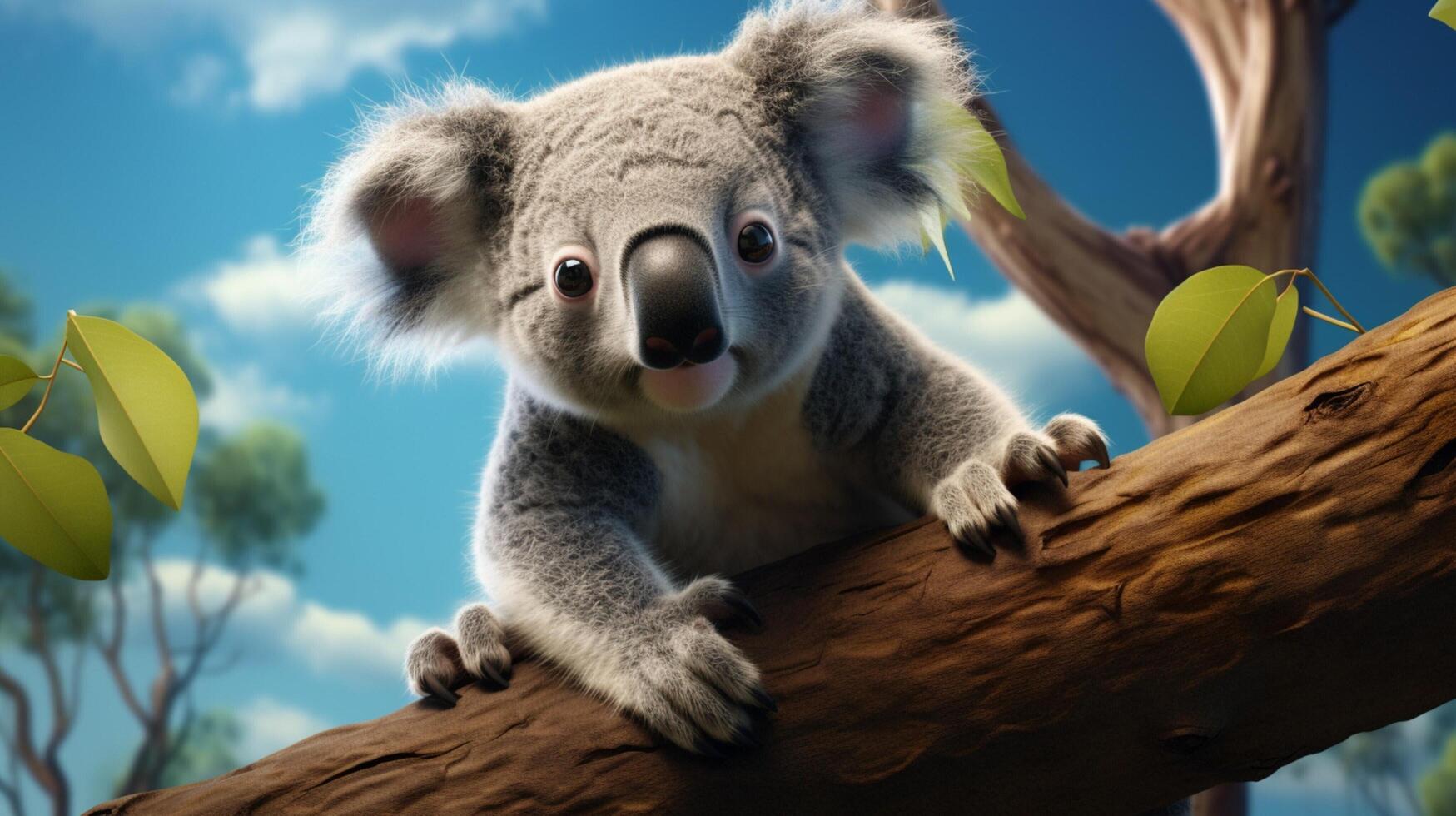 AI generated koala high quality image photo