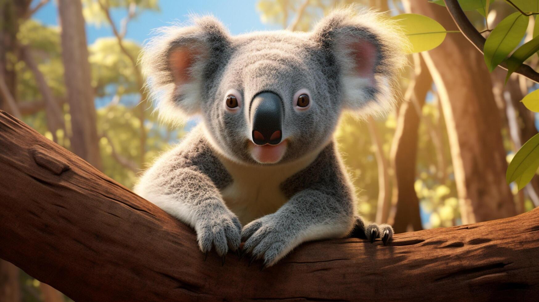 AI generated koala high quality image photo