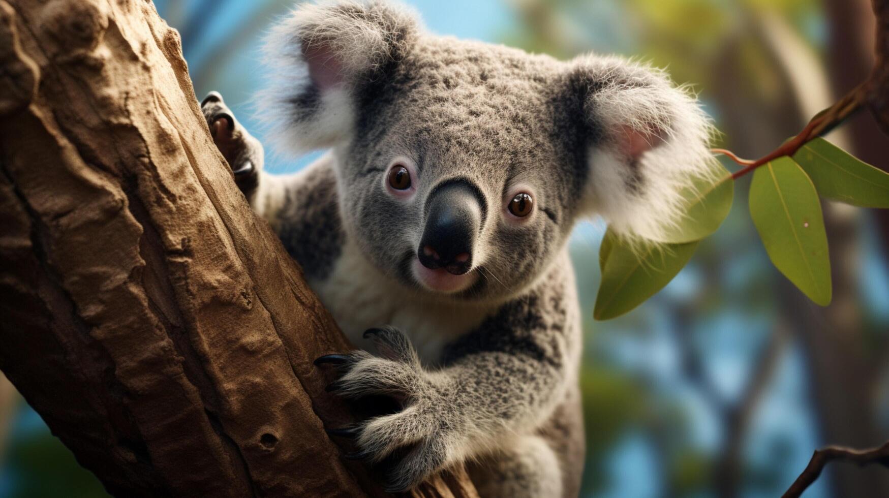 AI generated koala high quality image photo