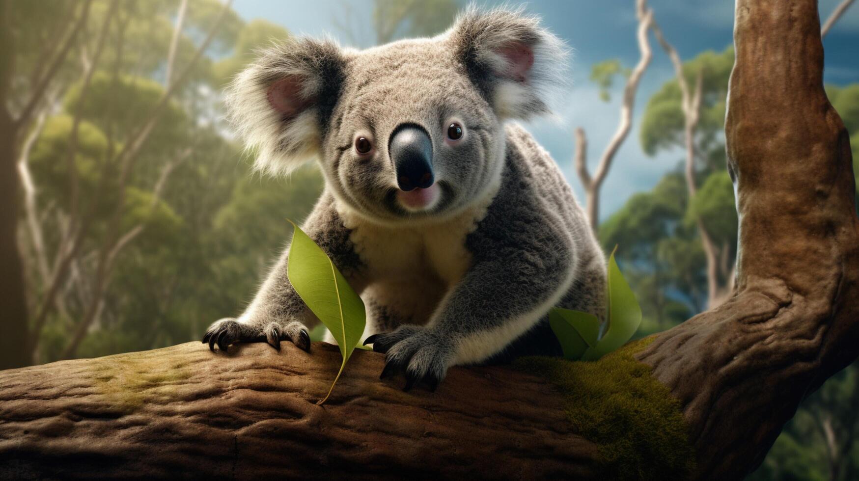 AI generated koala high quality image photo