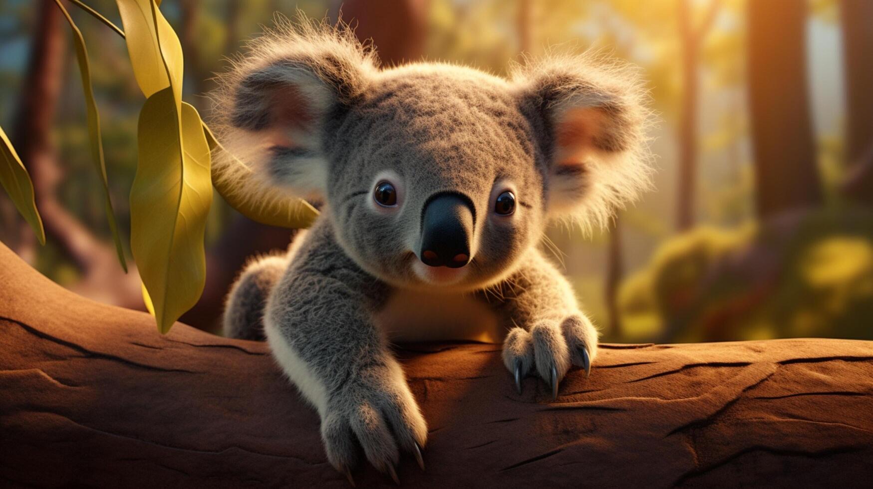 AI generated koala high quality image photo