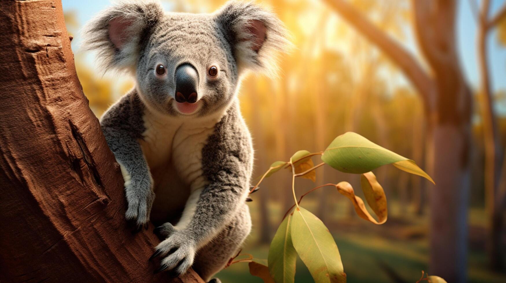 AI generated koala high quality image photo