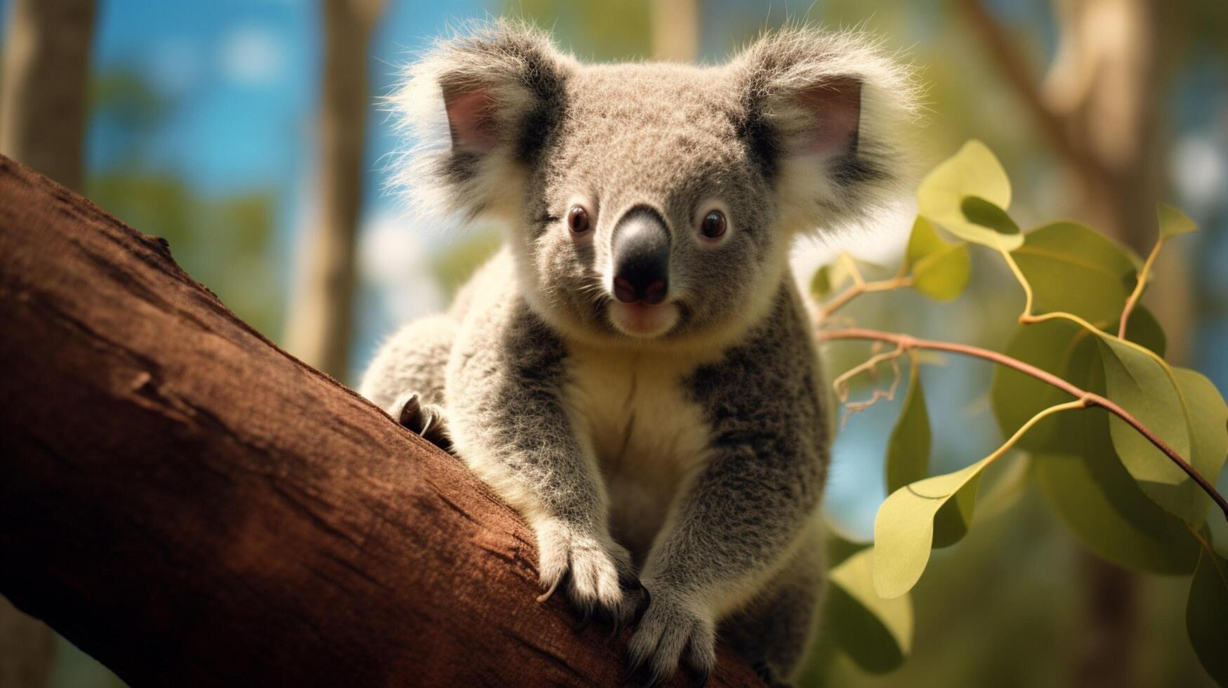 AI generated koala high quality image photo