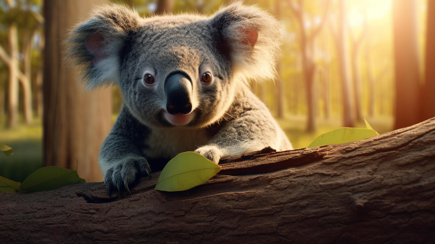 AI generated koala high quality image photo