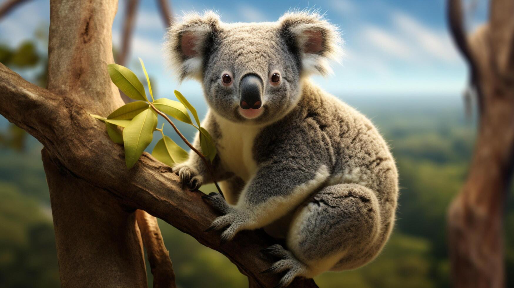 AI generated koala high quality image photo