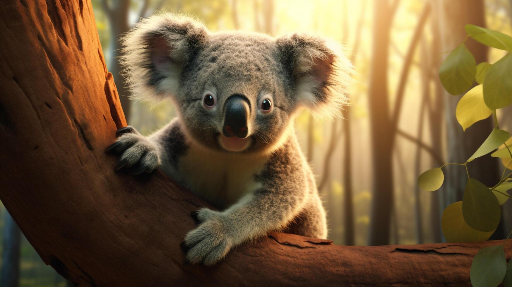 AI generated koala high quality image photo