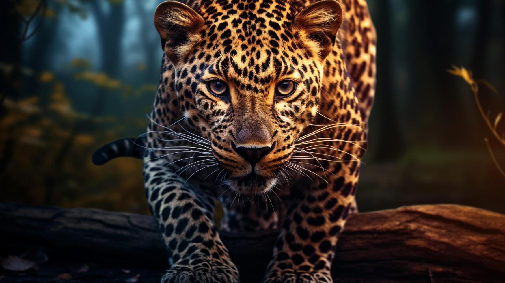 AI generated leopard high quality image photo