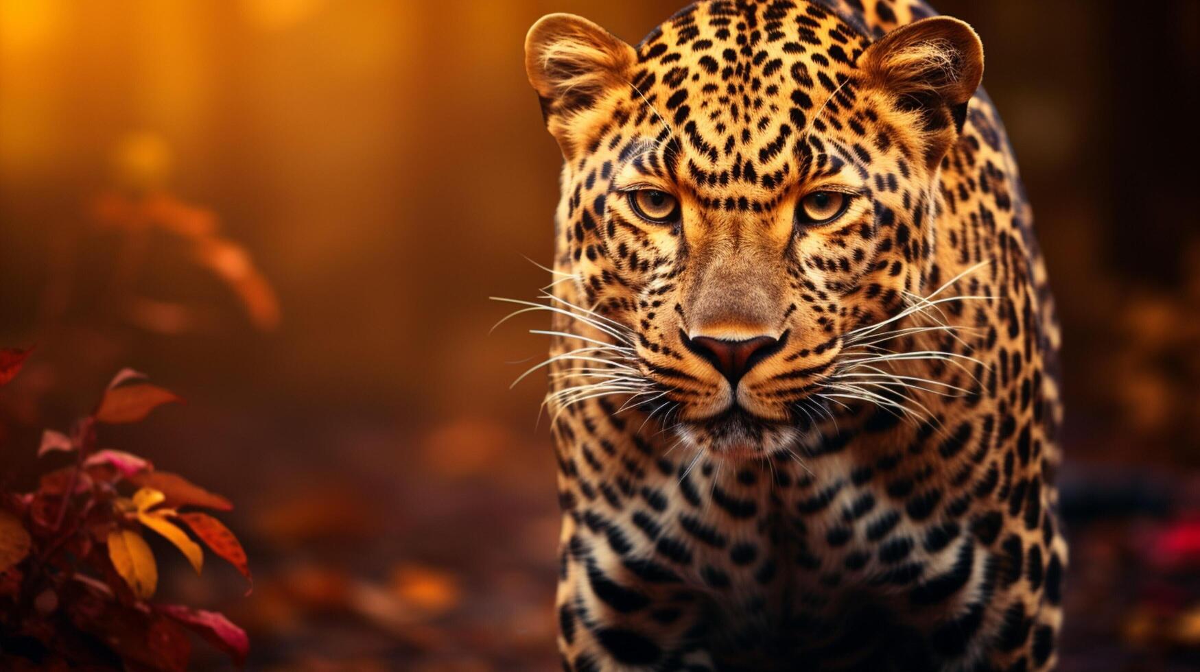 ai generado leopardo alto calidad imagen foto